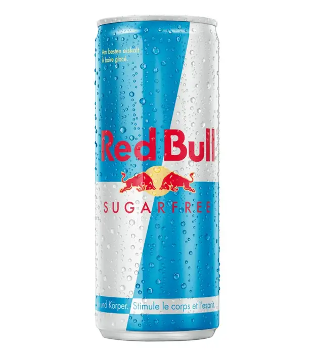 Red Bull Energy Drink Sugarfree - Original Zuckerfrei, hellblau - weisse Dose